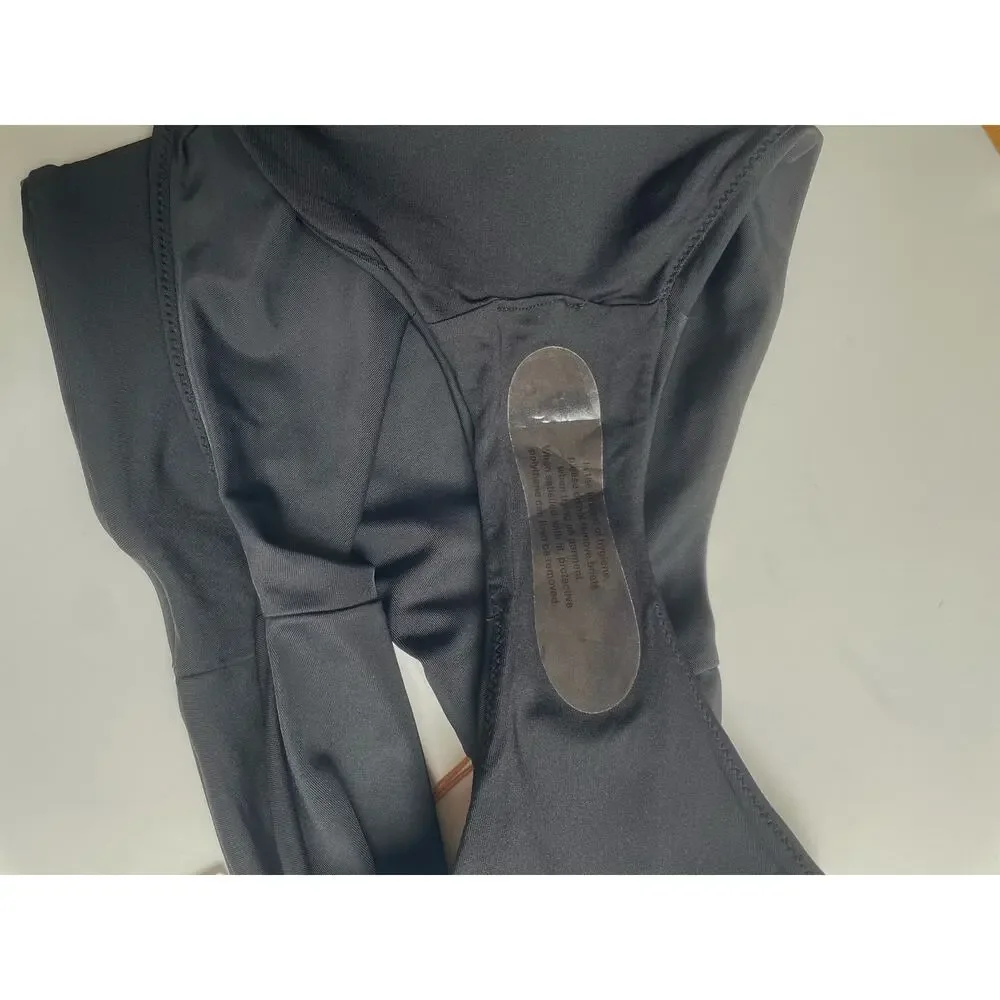 Quince Italian High-Rise Bikini Bottom Swim Black Size Medium NEW